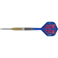 Detailaufnahme des präzisen Barrel Grips der Raymond van Barneveld G6 Darts