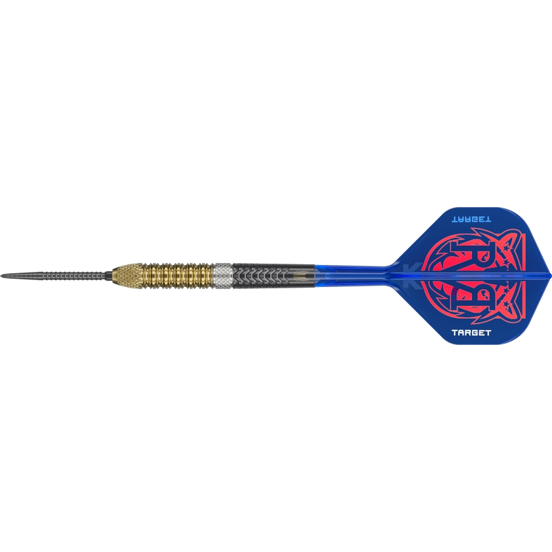 Detailaufnahme des präzisen Barrel Grips der Raymond van Barneveld G6 Darts