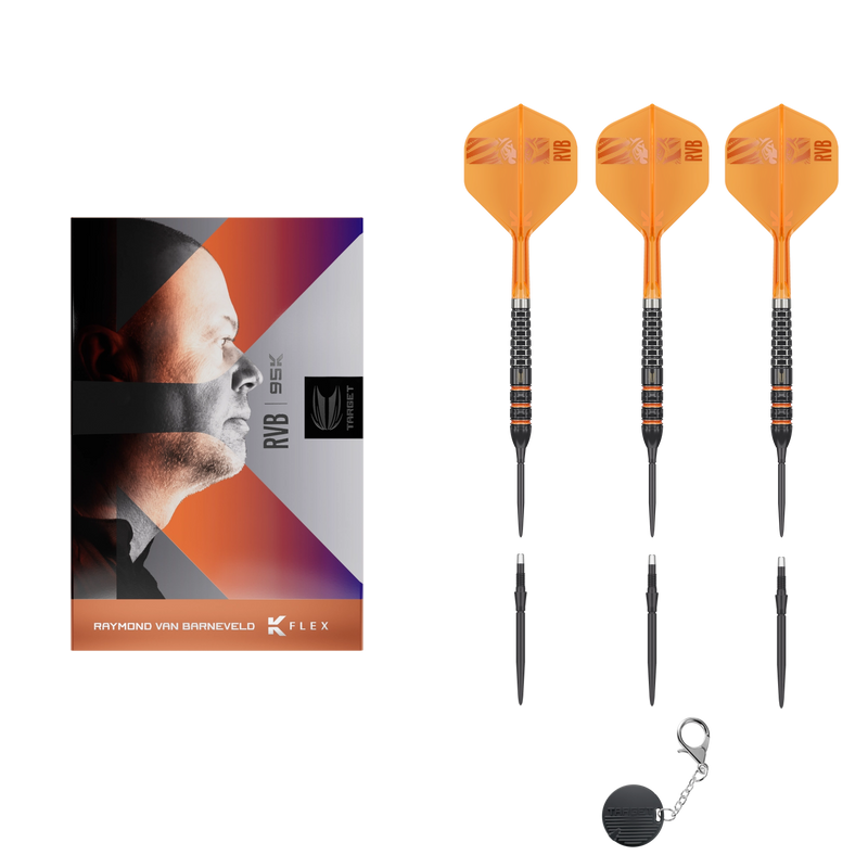 Target Raymond van Barneveld 95K Swiss Point Steeldart 95% – Set und Lieferumfang
