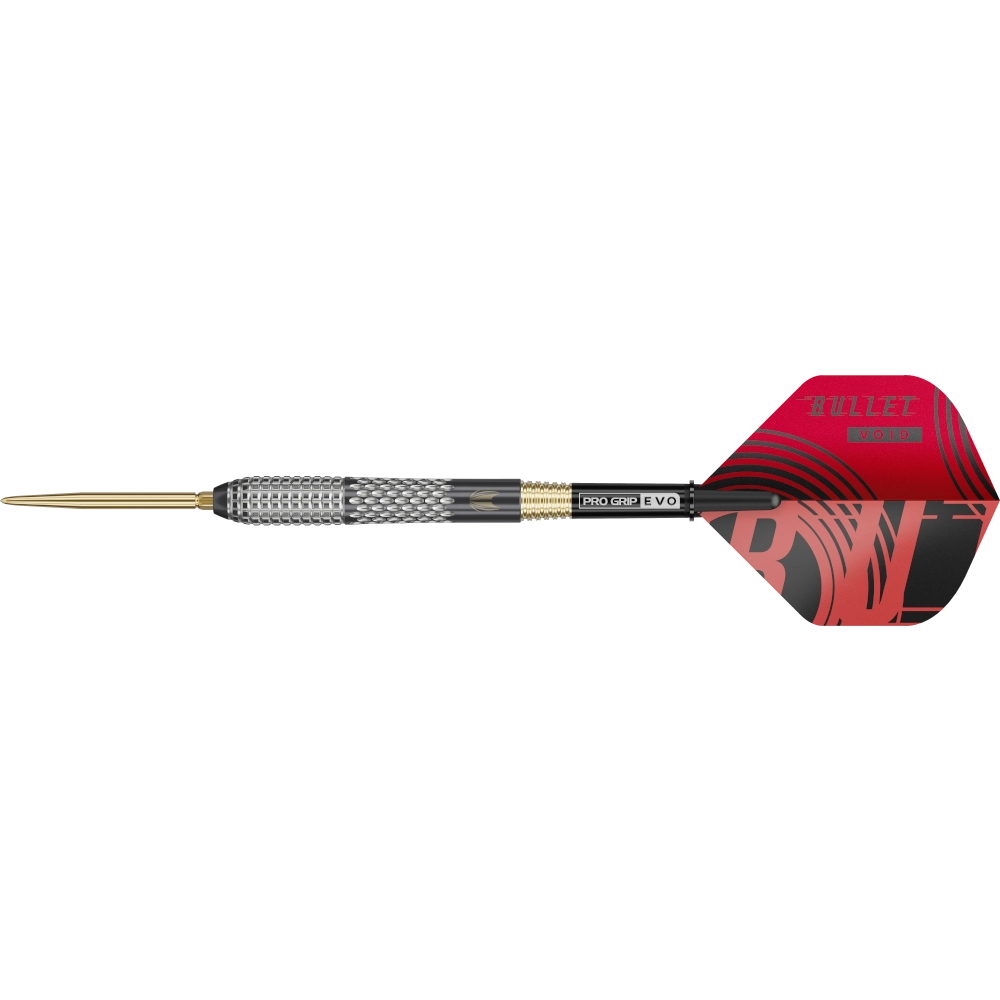 Detailaufnahme des präzisen Barrel Grips der Stephen Bunting G5 Void 2026 Darts