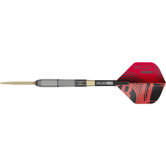 Detailaufnahme des präzisen Barrel Grips der Stephen Bunting G5 Void 2026 Darts