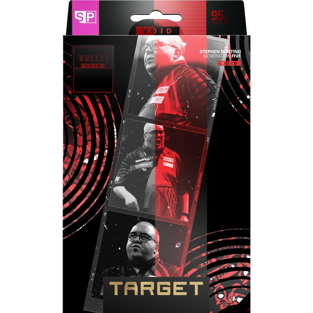 Hochwertige Target Stephen Bunting G5 Void 2026 Profi Steeldarts für Liga und Turnier