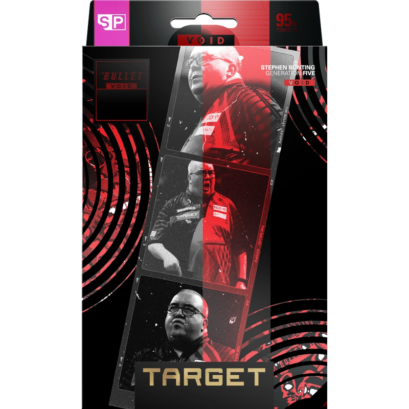 Hochwertige Target Stephen Bunting G5 Void 2026 Profi Steeldarts für Liga und Turnier