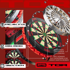 Target TOR Dartboard mit reduziertem Bounce Out System für präzises Spiel