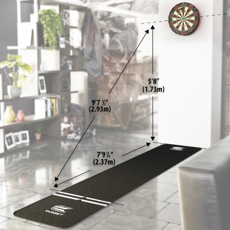 Aufbau des premium Target TOR Dartboards für Liga Turnier und Hobbyspieler