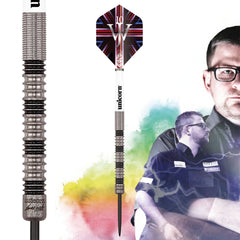 Unicorn James Wade Phase 2 Premier Steeldart aus 90 Prozent Tungsten