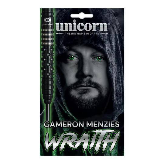 Unicorn Wraith Cameron Menzies Steeldart Set mit hochwertiger Verarbeitung