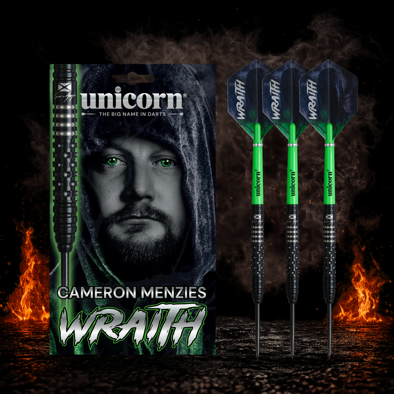 Unicorn Wraith Cameron Menzies Steeldart 90 Prozent Tungsten in Profiqualität