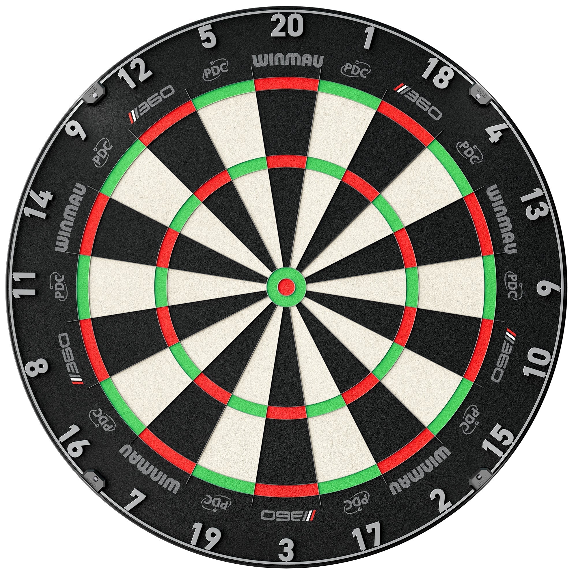 Winmau Blade 360 Triple Core Dartboard mit PDC Standardmaßen und hochwertigem Sisal