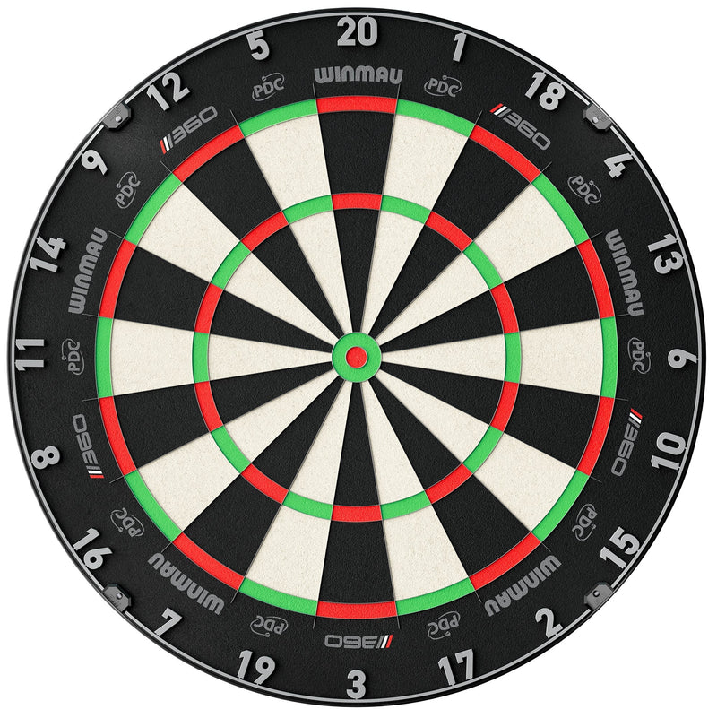 Winmau Blade 360 Triple Core Dartboard mit PDC Standardmaßen und hochwertigem Sisal
