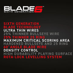 Datials zur Winmau Blade 6 mit präzisem Spider Drahtsystem