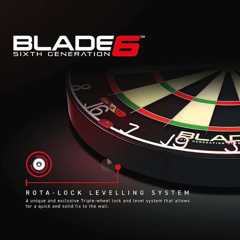 Seitenansicht der Winmau Blade 6 Dartscheibe mit stabiler Verarbeitung